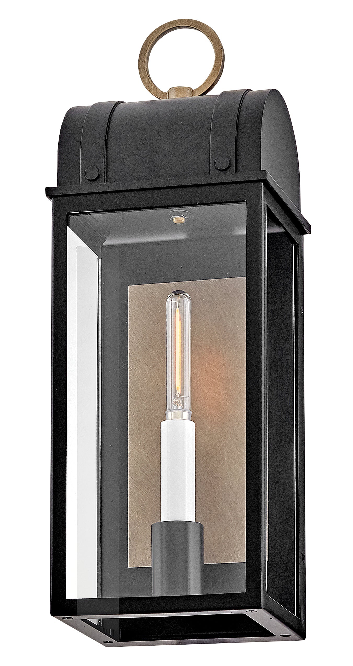 Campbell 1L wall mount lantern - 10660BK-BU