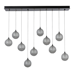 Fritz Globe 10L linear chandelier - 131130