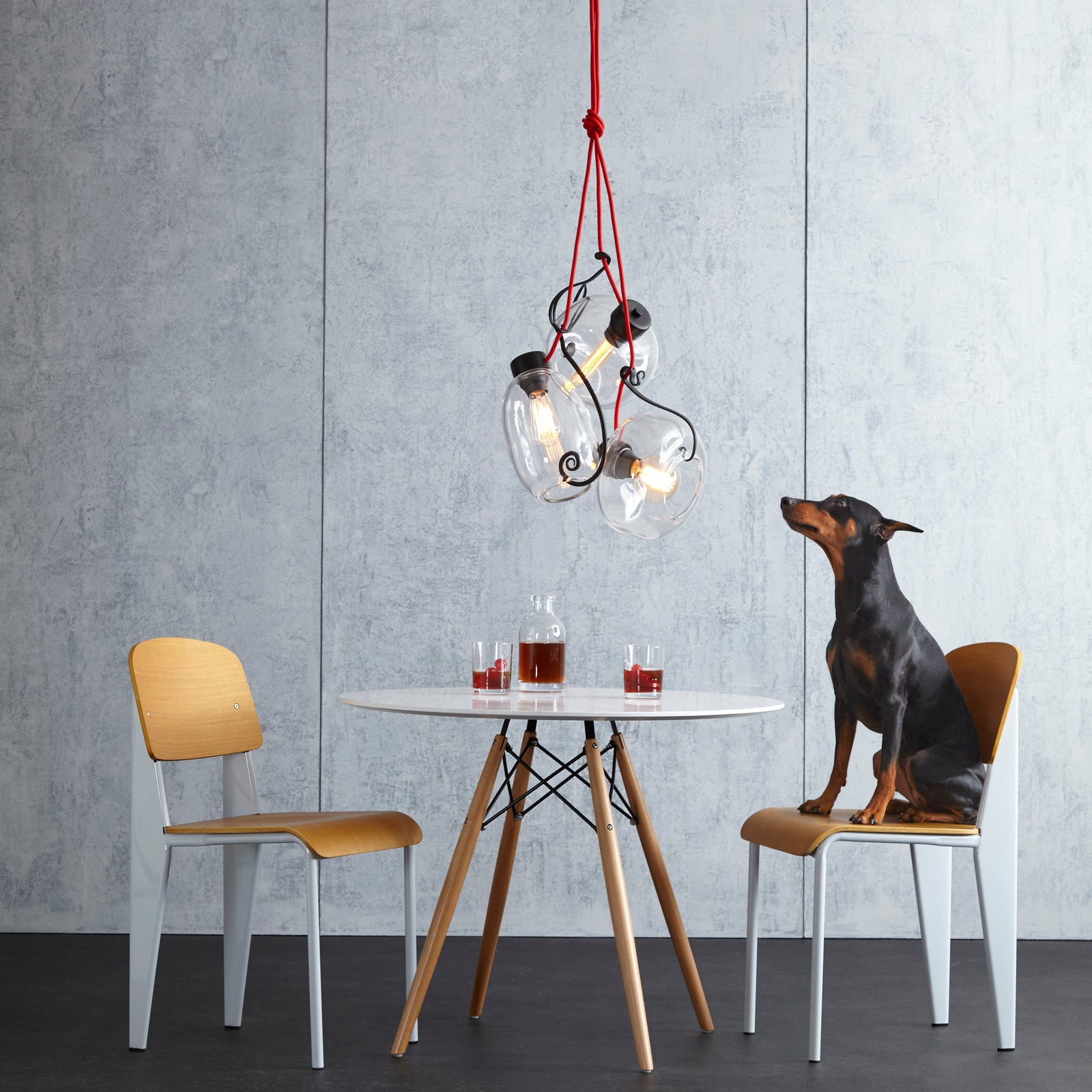 Hubbardton Forge Hook 1L pendant - 151045-1001 - C