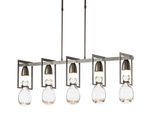 Apothecary 5L linear chandelier - 137810 *