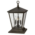 Trellis 4L outdoor pier mount lantern - 1437RB *