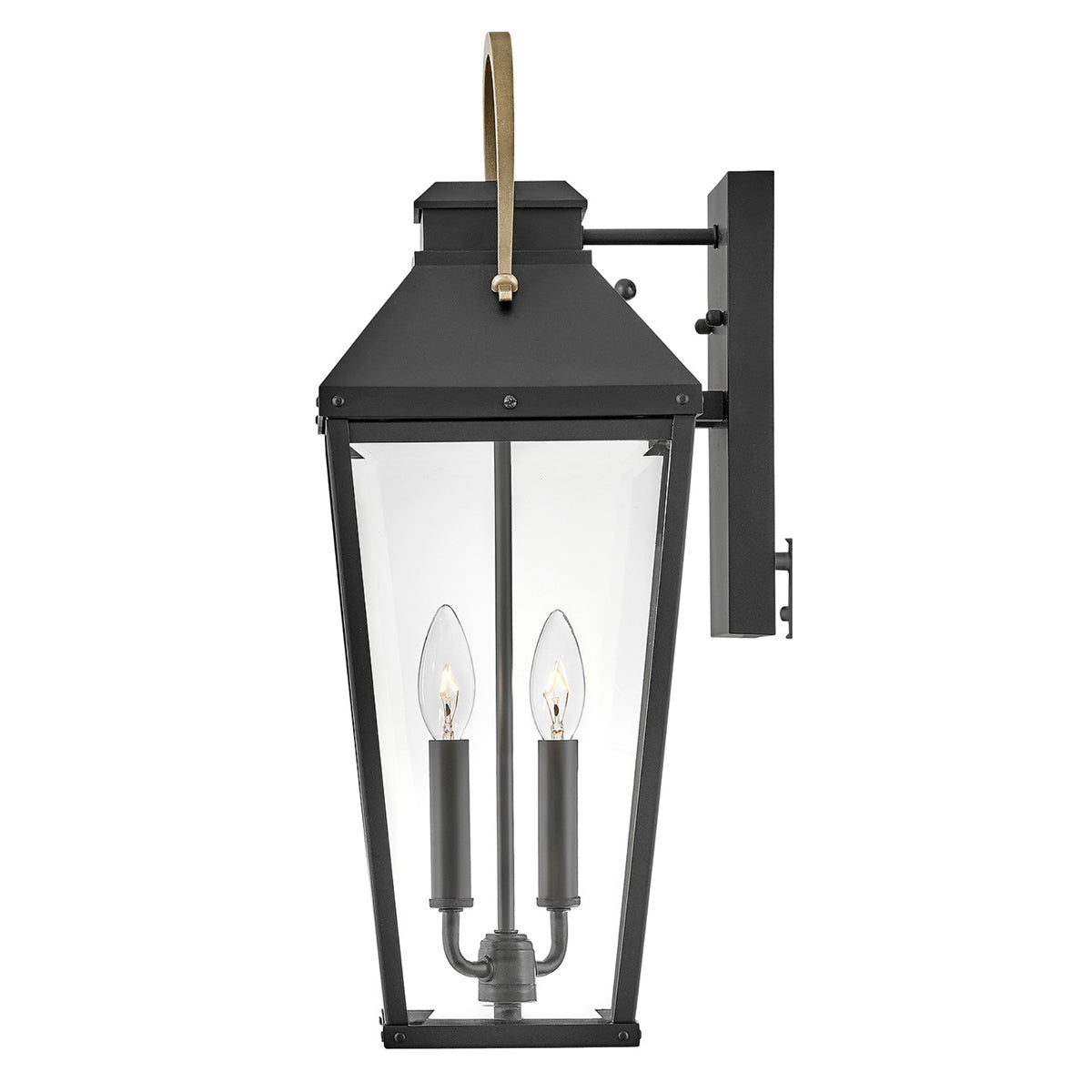 Dawson 2L Wall Mount Lantern - 17504BK