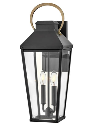 Dawson 2L Large Wall Mount Lantern - 17504BK