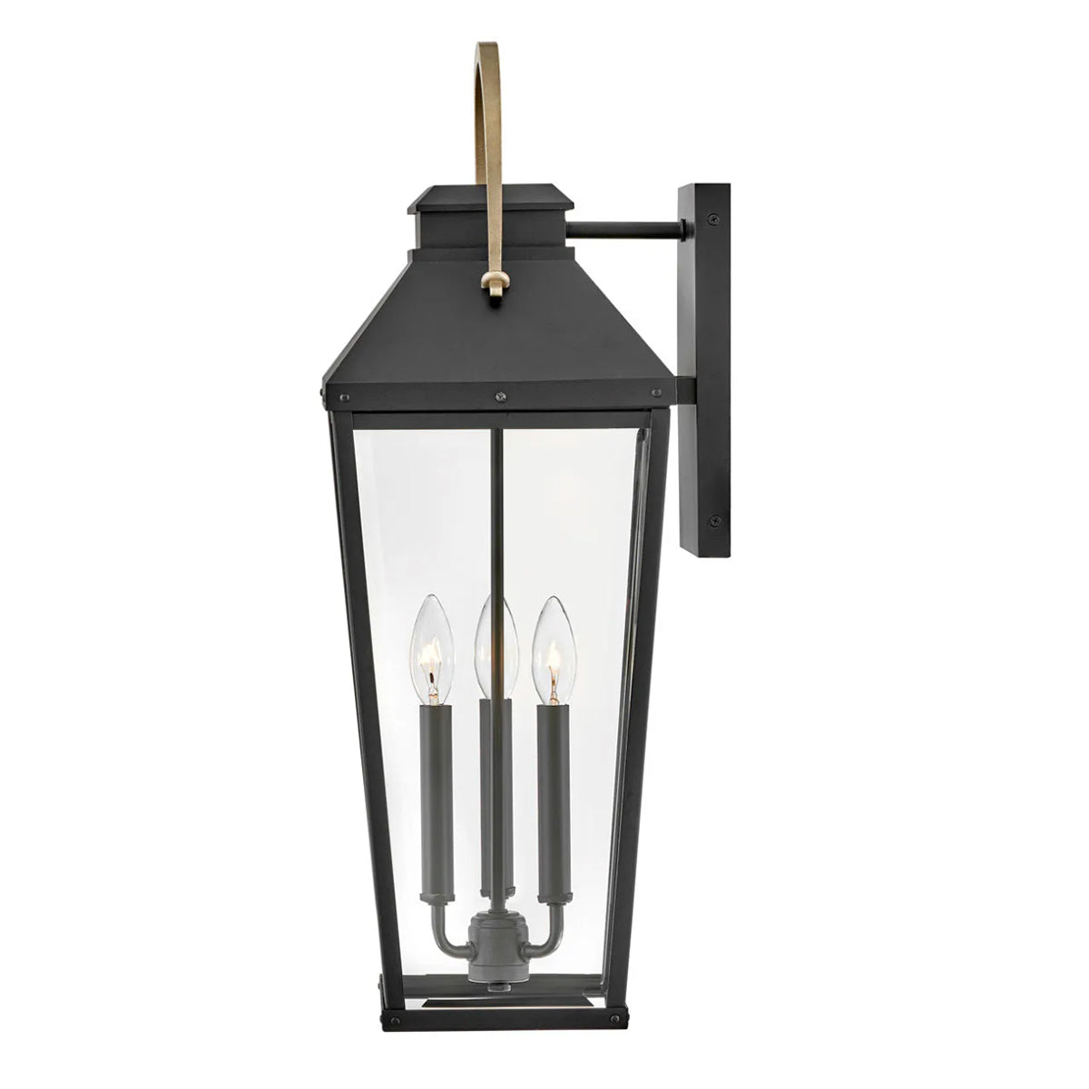 Dawson 3L Large Wall Mount Lantern - 17505BK