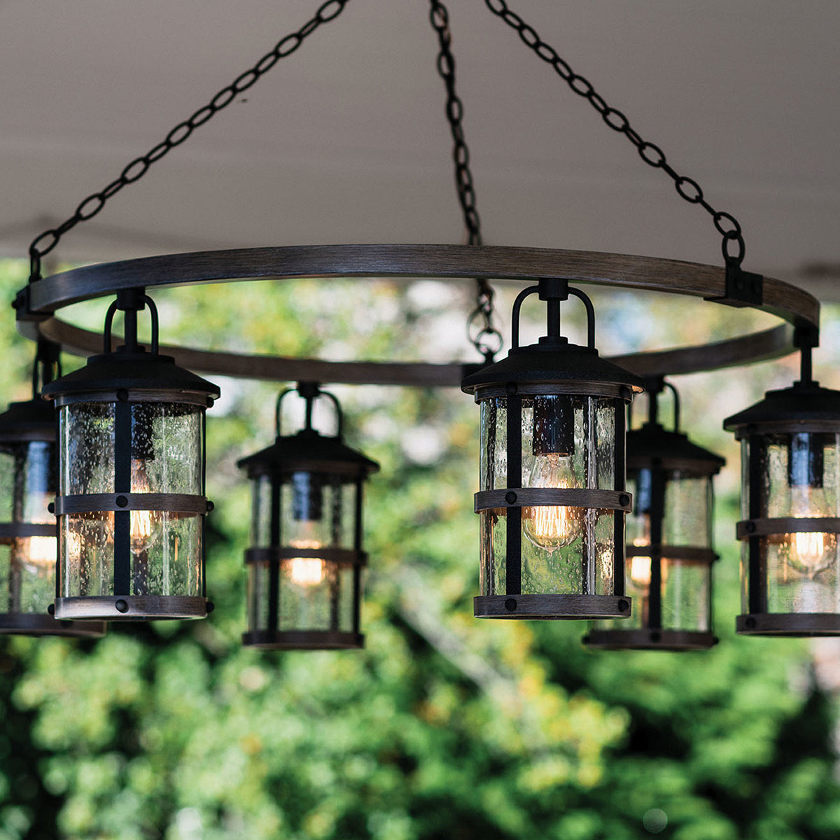 Lakehouse 6L outdoor chandelier - 2689DZ