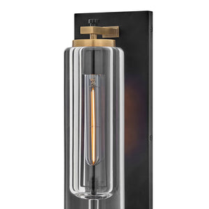 Lourde 1L wall lantern - 28920BK-LL