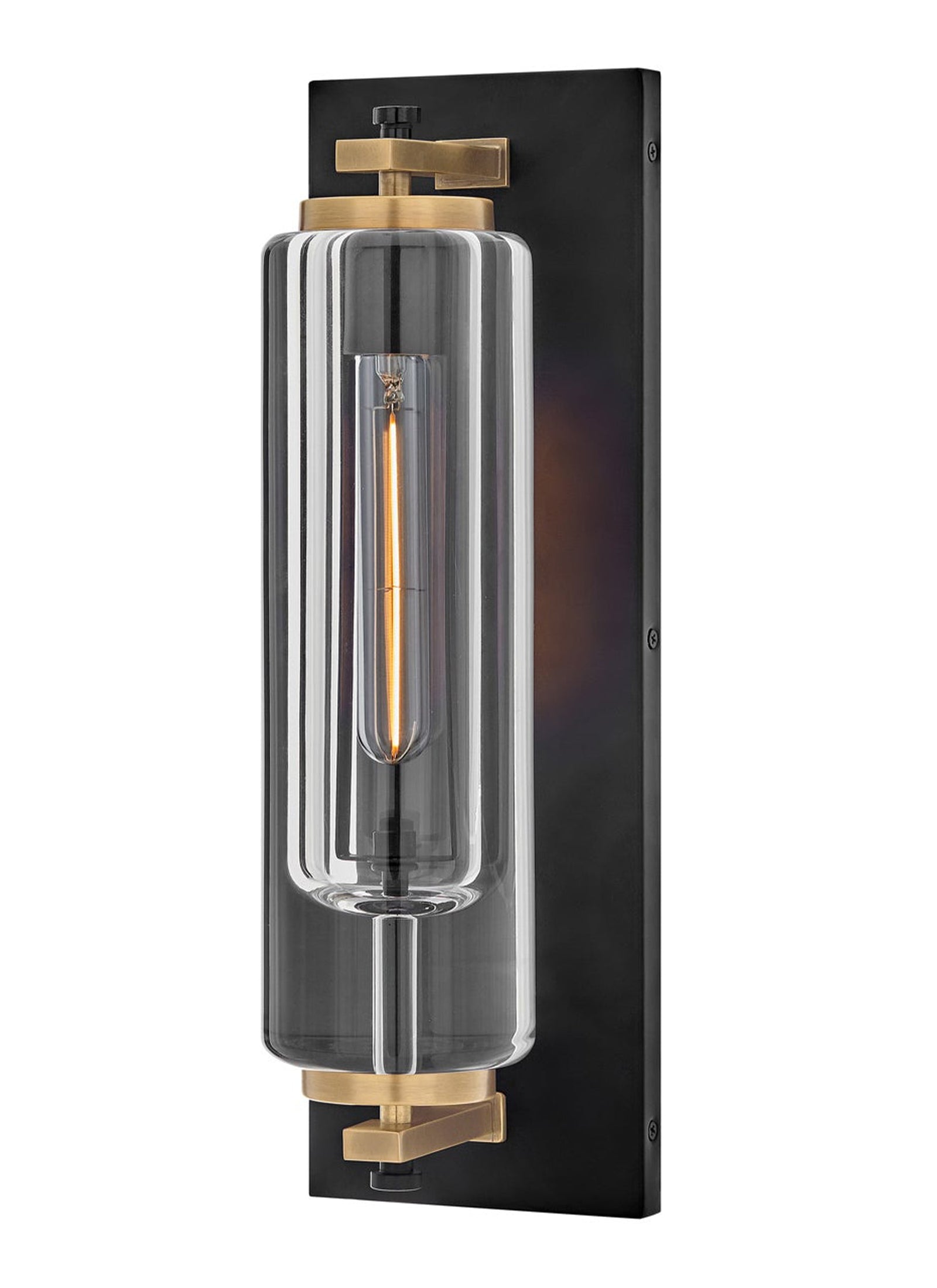 Lourde 1L wall lantern - 28920BK-LL