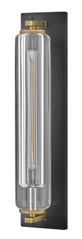 Lourde 1L outdoor wall lantern - 28925BK-LL *
