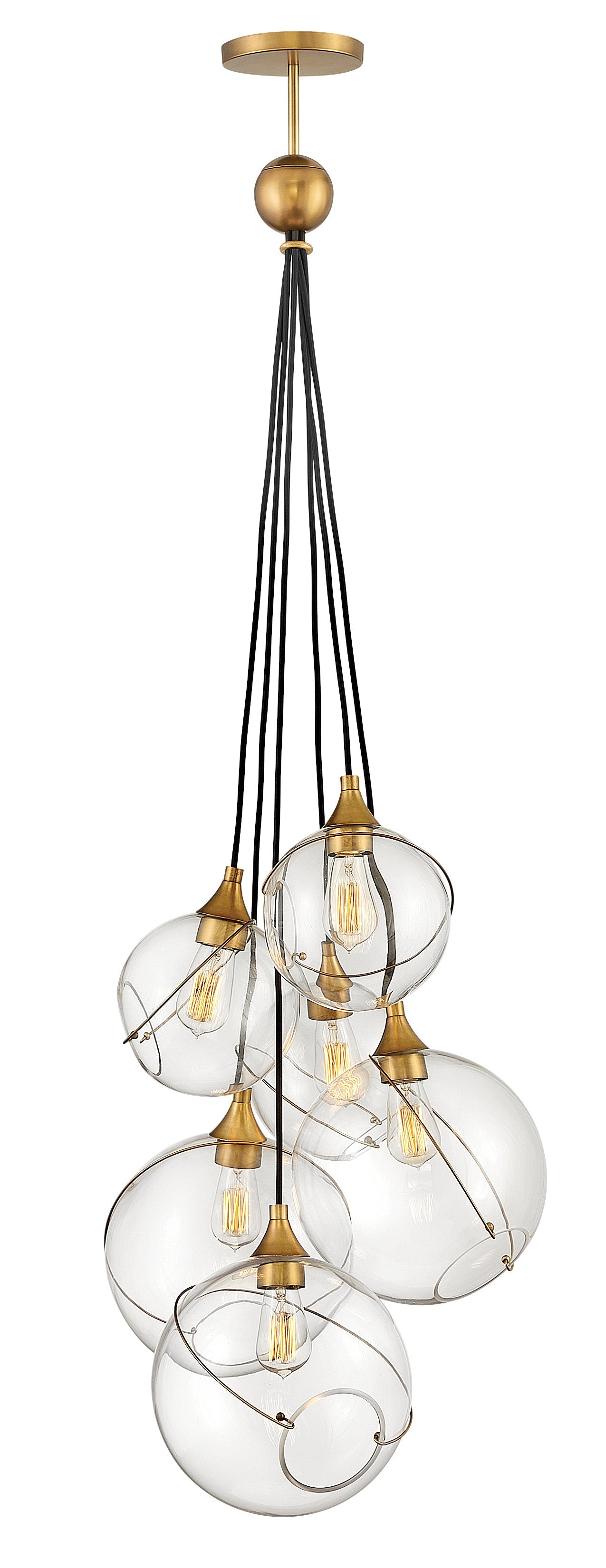 Skye 6L multi tier chandelier-30306HBR