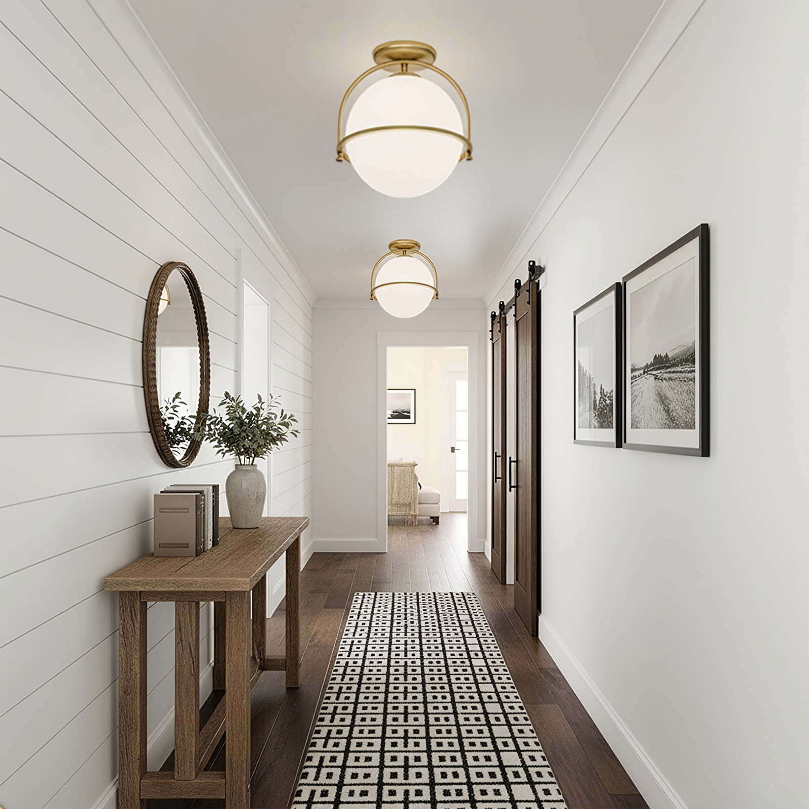 Somerset 1L Semi-Flush Mount - 3403HB *