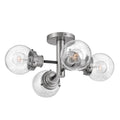 Poppy 4L Semi-Flush Mount - 40693BK-BN