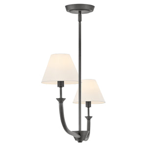 Greta 2L linear chandelier - 45164BLB