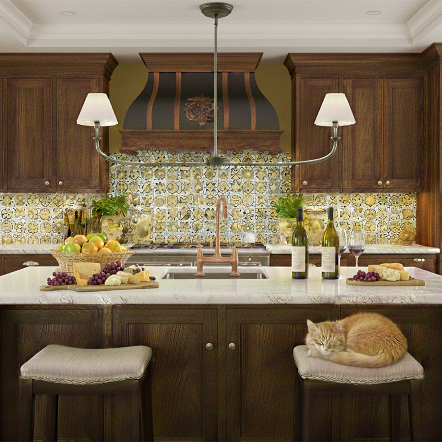 Greta 2L linear chandelier - 45164BLB