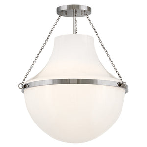 Collins 1L semi-flush mount - 46893PN *