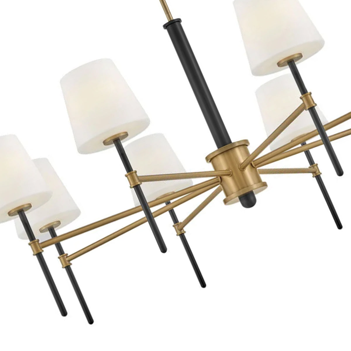 Saunders 8L Chandelier - 46956BK-LCB