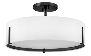 Halle 4L semi-flush mount - 47573BK *