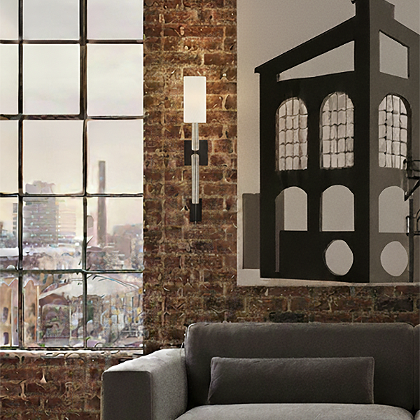 Anika 1L Sconce - 47610BK *