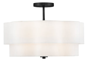 Gwen 4L semi-flush mount - 47733BK