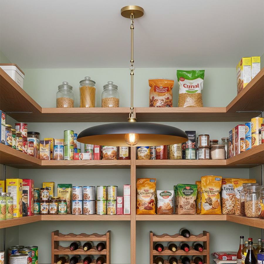 Sadie 1L large pendant - 48165LCB-BK *