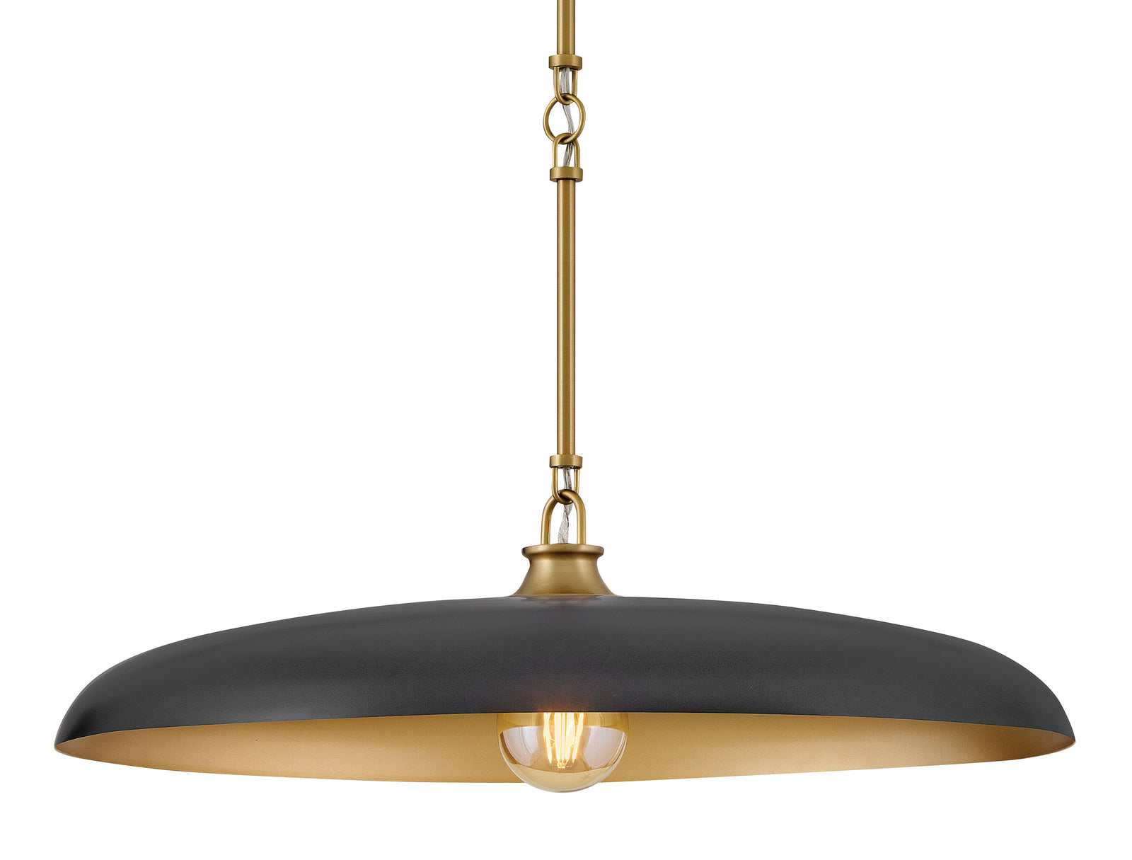 Sadie 1L large pendant - 48165LCB-BK *