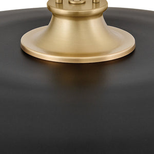 Sadie 1L large pendant - 48165LCB-BK