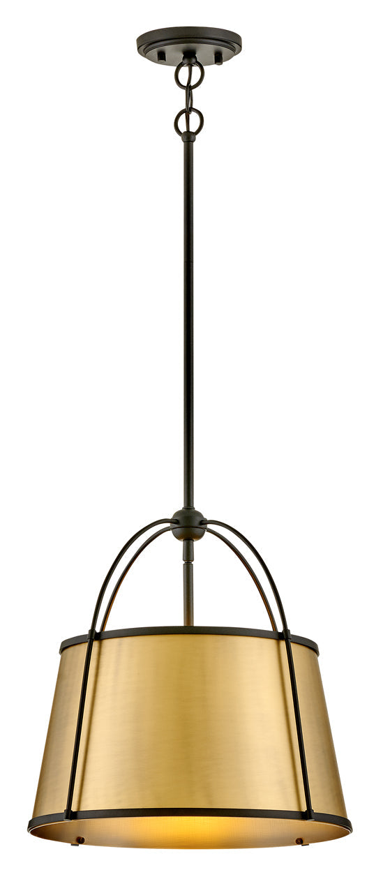 Clarke 1L medium pendant - 4894BK-LDB
