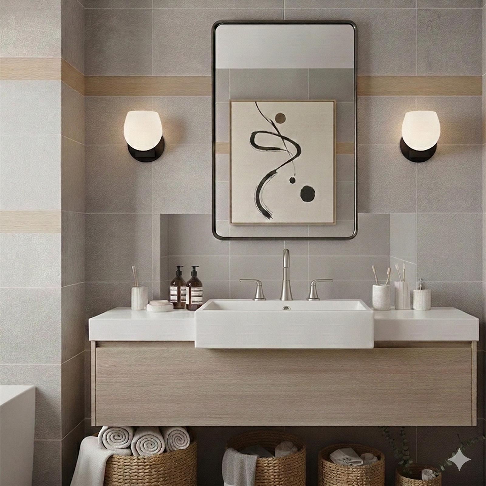 Mae 1L wall sconce - 57020BK-LL *