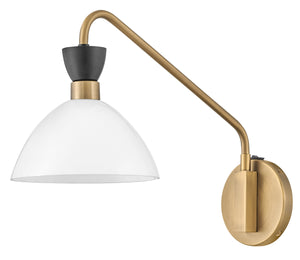 Simon 1L Swing Arm wall bracket - 83250BK-CO *