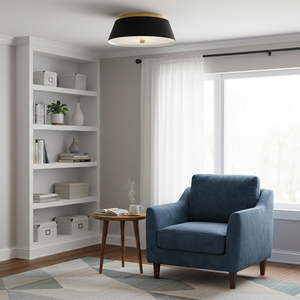 Tess 2L flush mount - 83513BK *