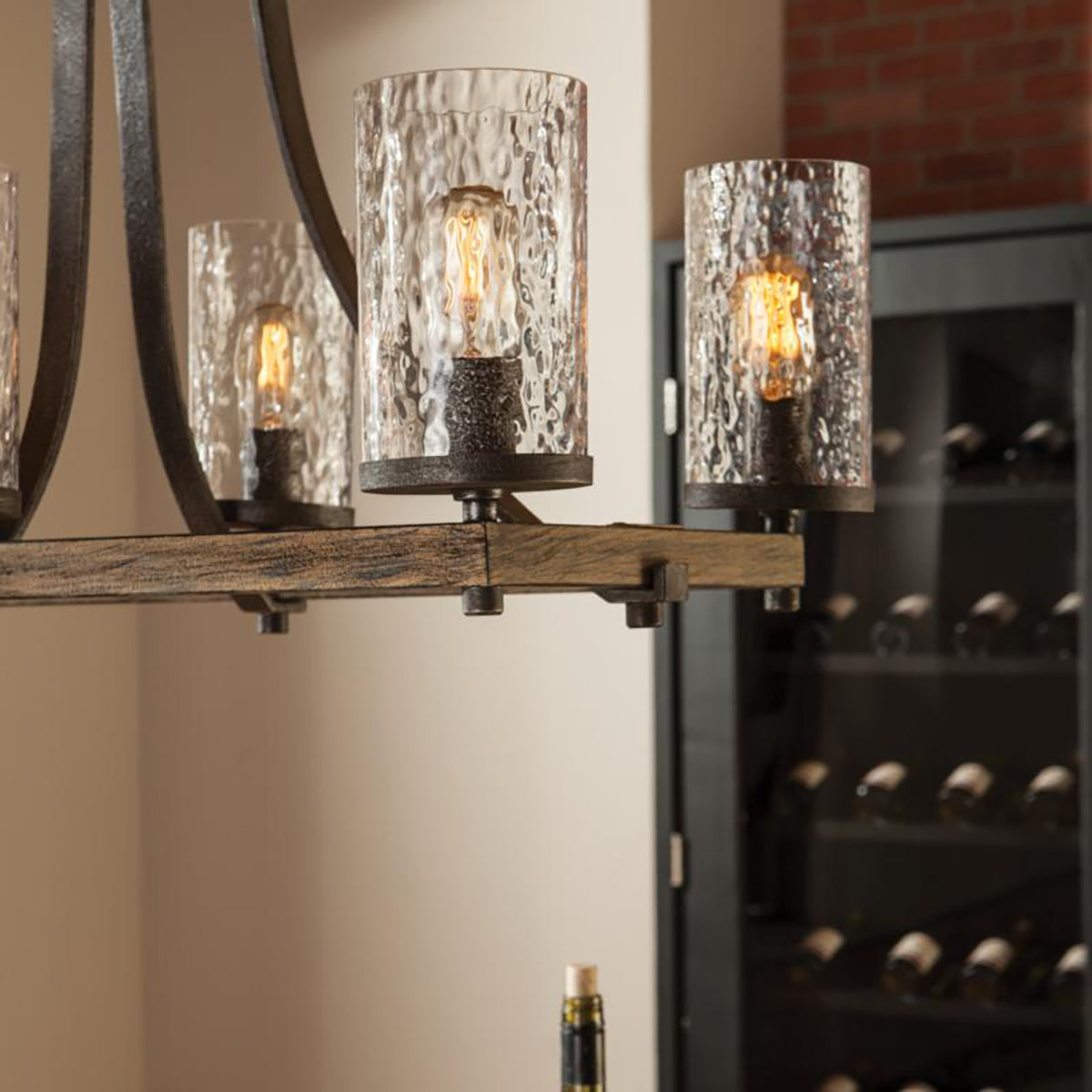 Angelo 6L Chandelier - F3134/6DWK/SGM *