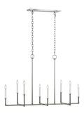 Bayview 8L linear chandelier  - CC1368PN