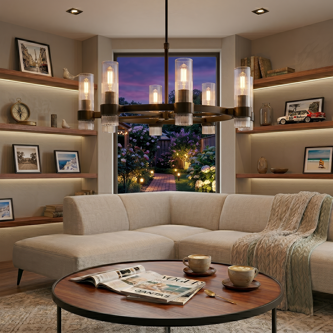 Geneva 8L chandelier - CC1378AI