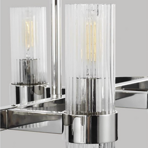 Geneva 10L linear chandelier - CC13810PN