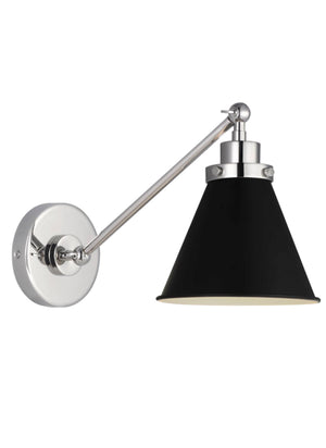 Wellfleet 1L wall sconce - CW1121MBKPN