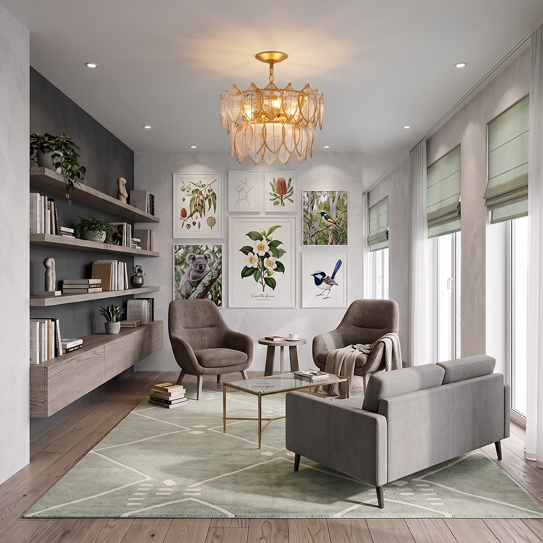 Amira convertible semi-flush ceiling - FR32603DA *