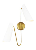 Tresa 2L Wall Sconce - AEW1002BBSMWT