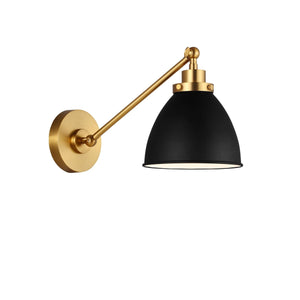 Wellfleet 1L wall sconce -  CW1131MBKBBS