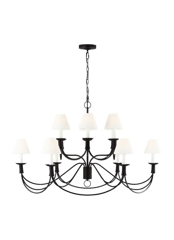 Sullivan 12L Large Chandelier - LC12012AI