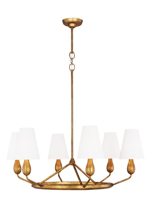 Ziba 6L Medium Chandelier - TC1186ADB