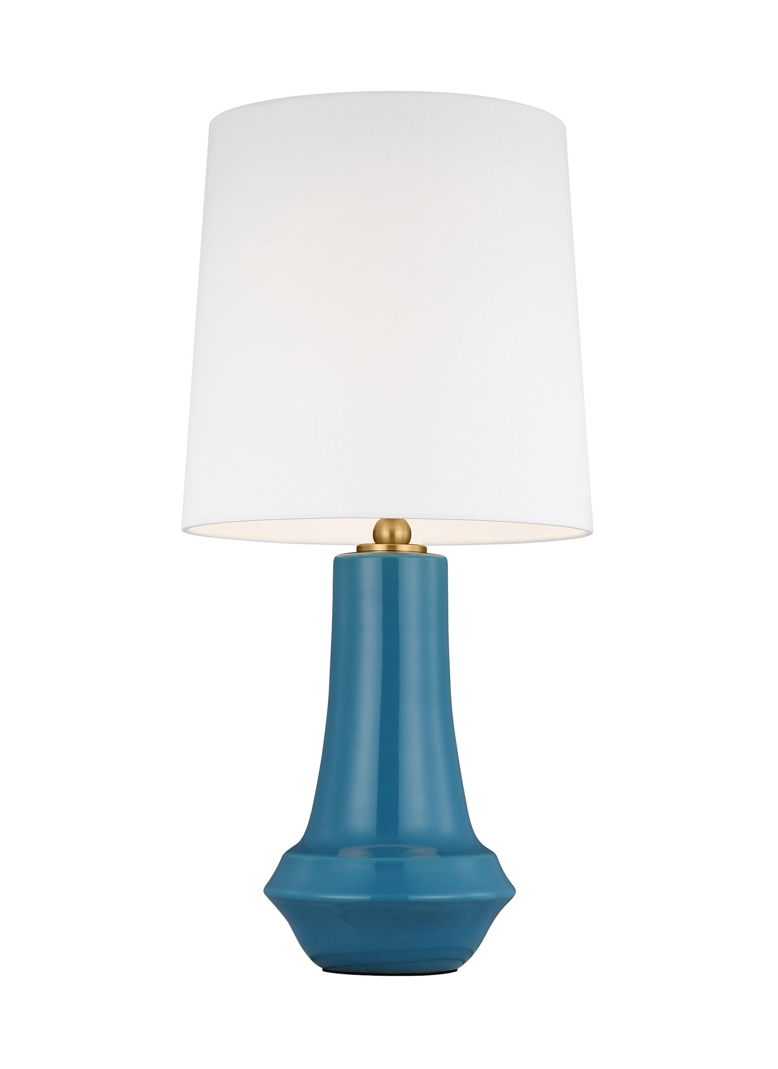JENNA 1L table lamp, Lucent Aqua finish - TT1231LAQ1