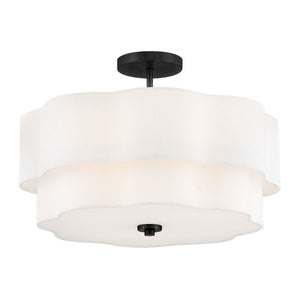 Gwen 4L semi-flush mount - 47733BK