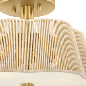 Sasha 2L semi-flush mount - 48581LCB *