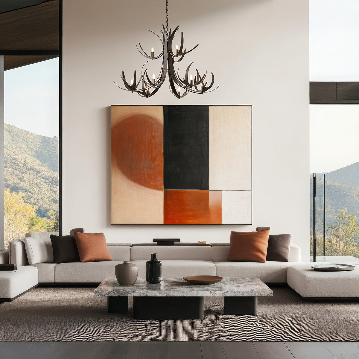 Caribou 9-Light Tiered Chandelier - 101326